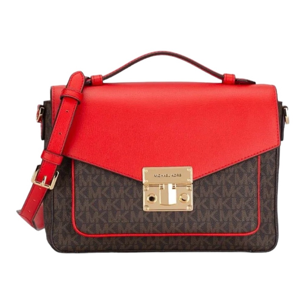 MICHAEL KORS | Rose Top Handle Medium Messenger Crossbody in Dark Sangria